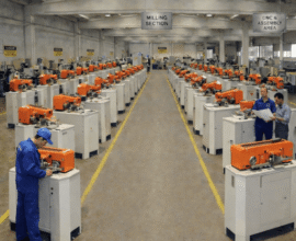 Website image of machine mass production.