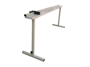 GKR 20 series manual length measuring conveyor with sheet metal surface